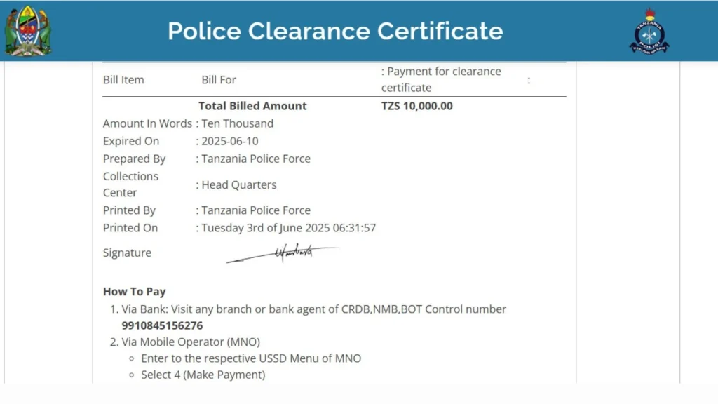PPC Payment Tz