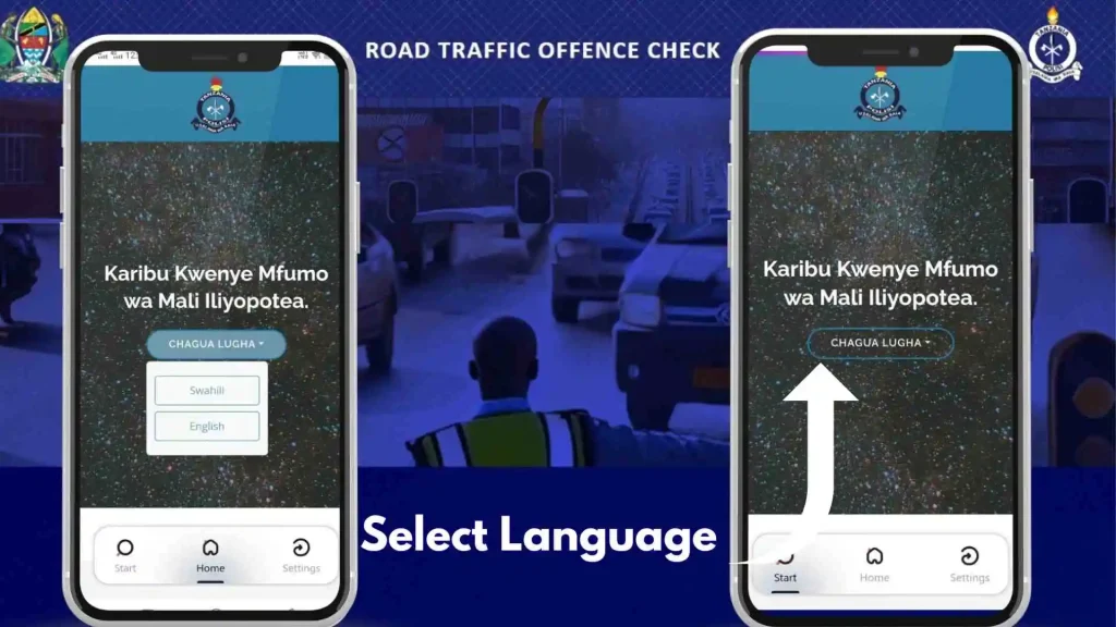 select language