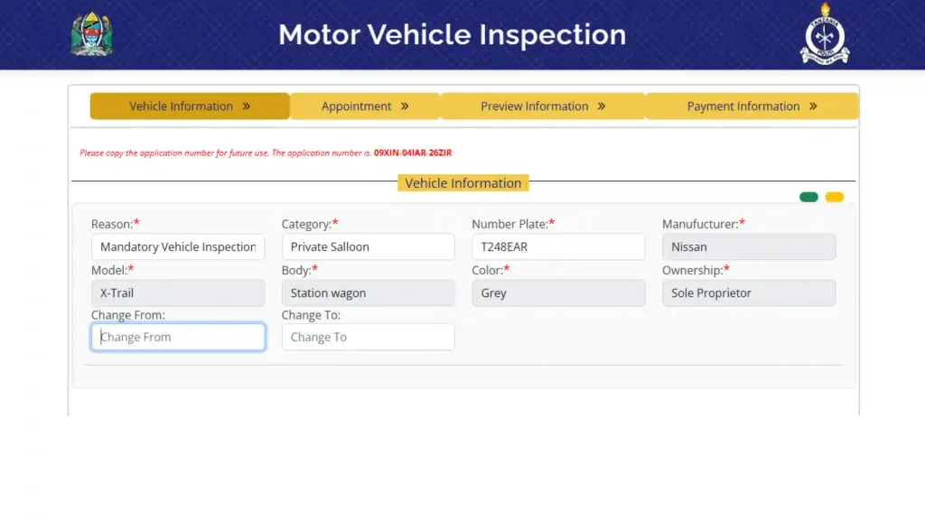 motor vehicle inspection 